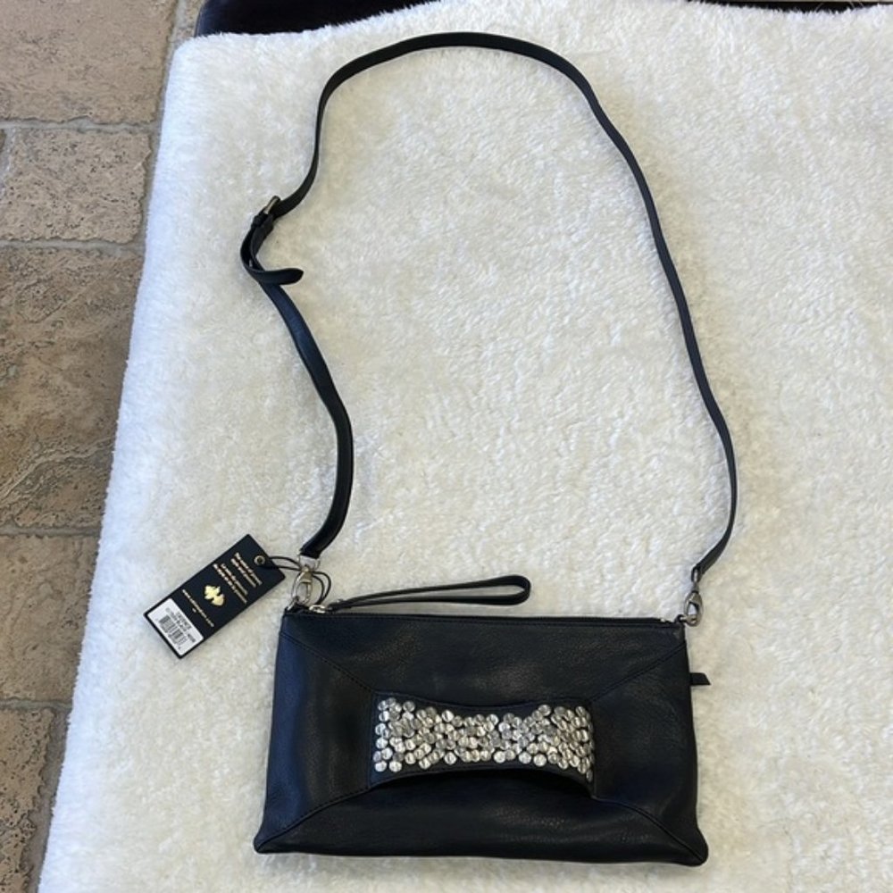 🛍️ Celine Dion Women's Cadence Crossbody Leather Clutch - Picture 9 of 12